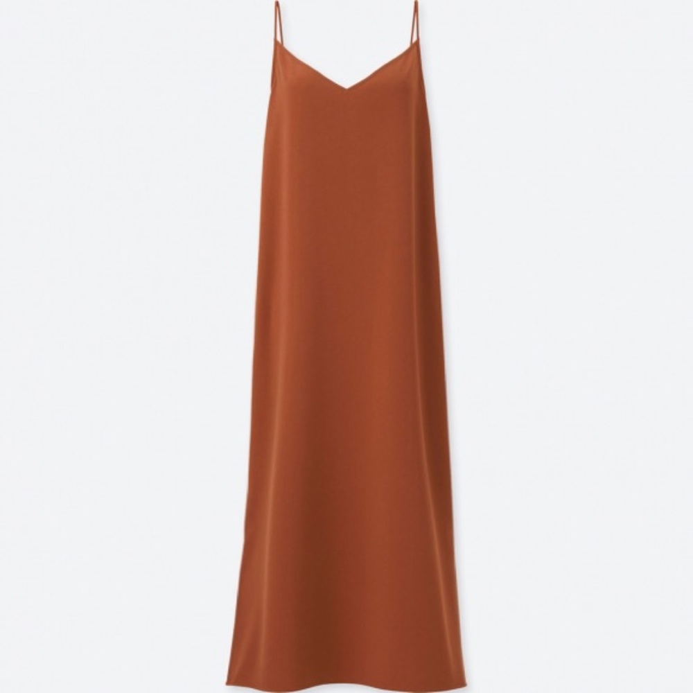Uniqlo Terracotta Camisole Long Dress